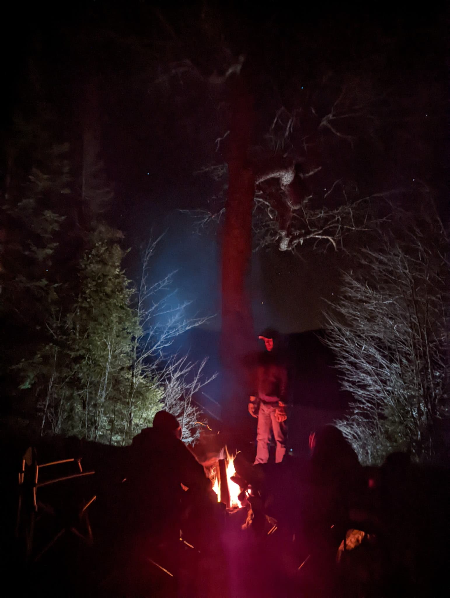 Campfire glow