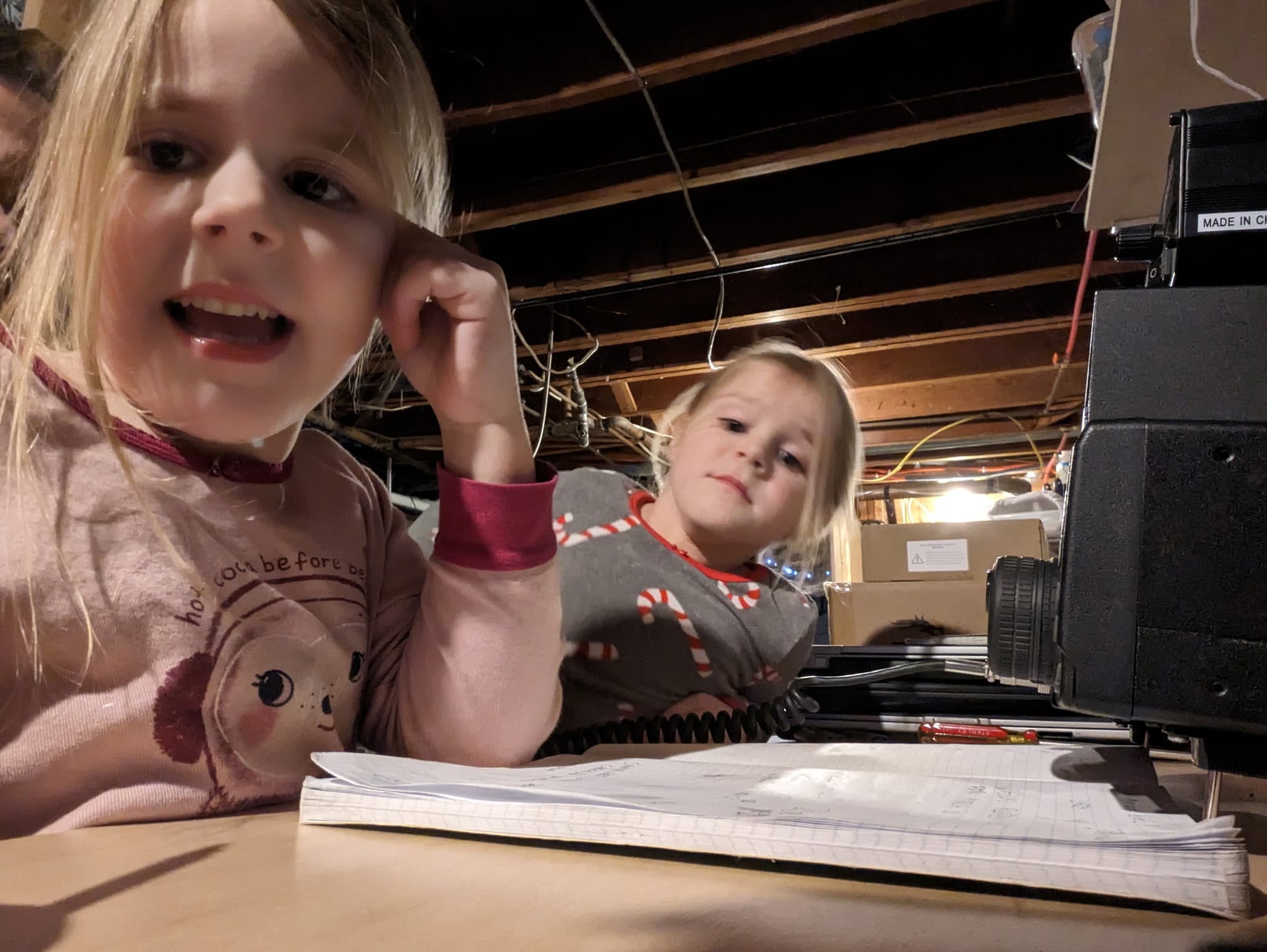 Future operators at the mic — Christmas 2022